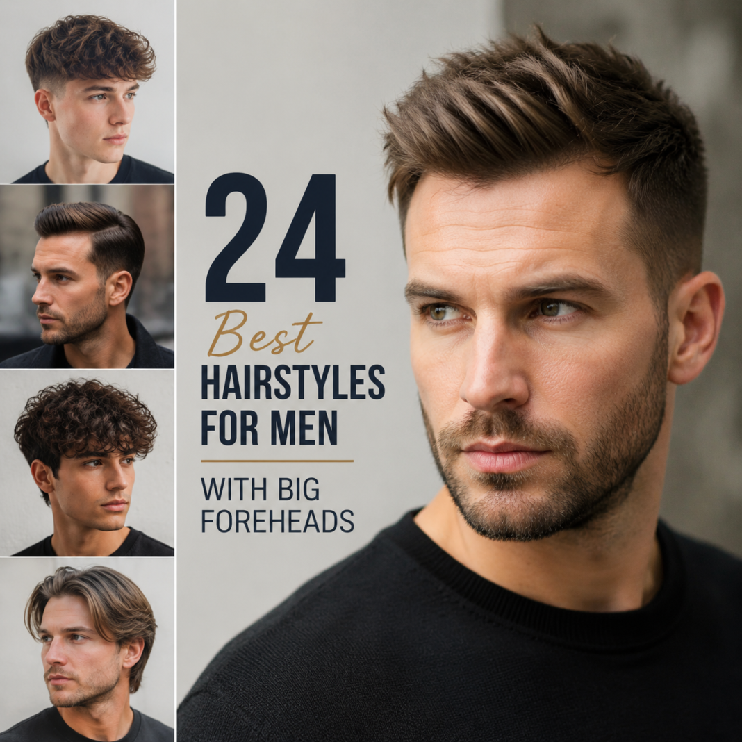 Best Hairstyles for Men With Big Foreheads