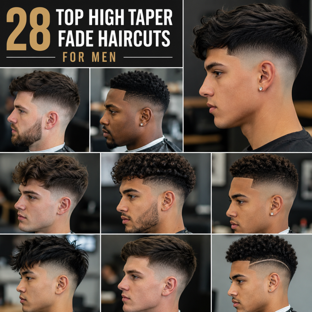 28 Top High Taper Fade Haircuts for Men