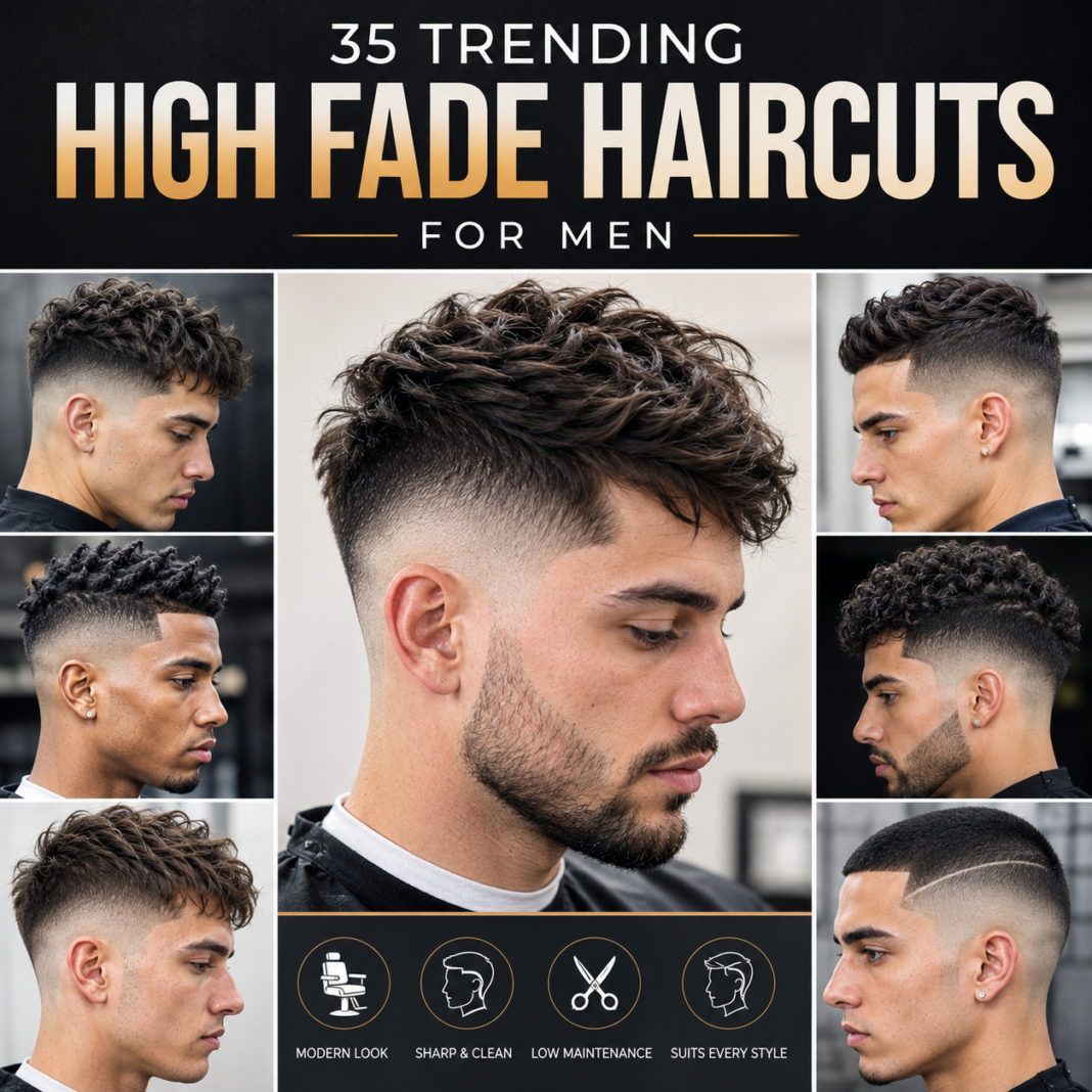 35 Trending High Fade Haircuts for Men | A Complete Comprehensive Guide 2026 35 Trending High Fade Haircuts for Men