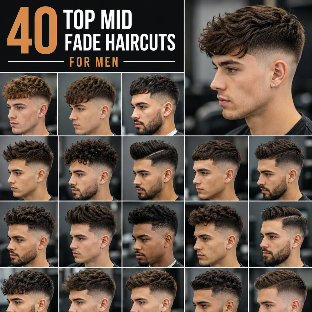 40 Top Mid Fade Haircuts for Men