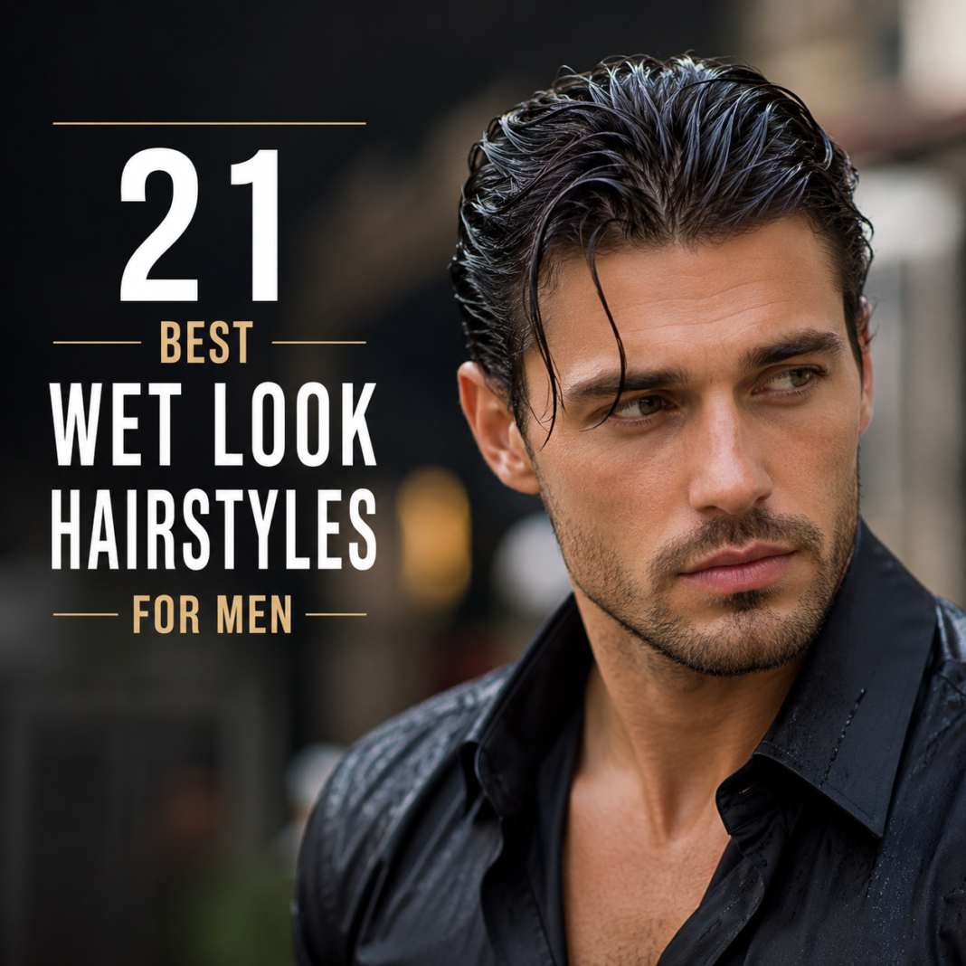 21 Best Wet Look Hairstyles for Men (That Actually Look Cool) Best Wet Look Hairstyles for Men