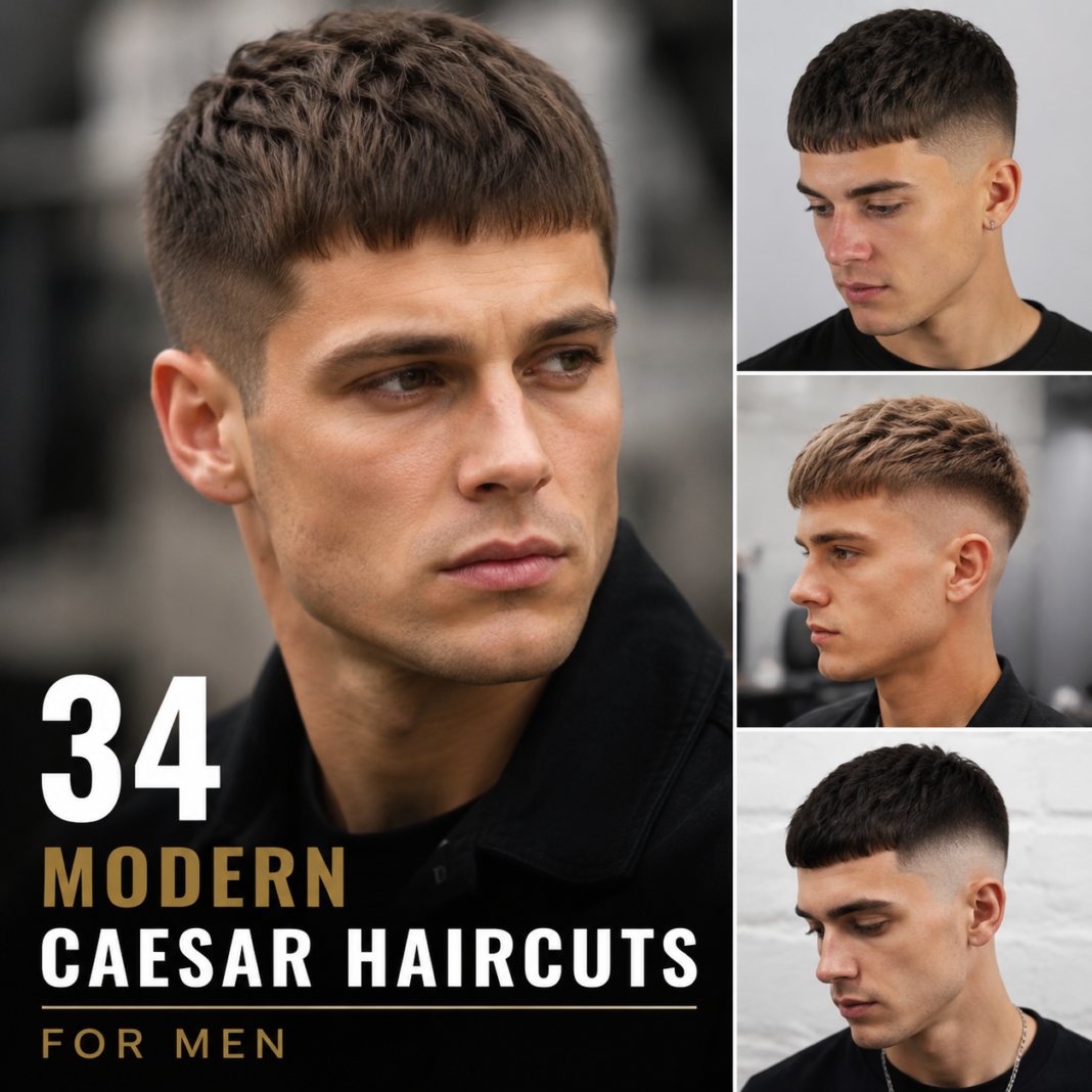 Modern Caesar Haircuts for Men
