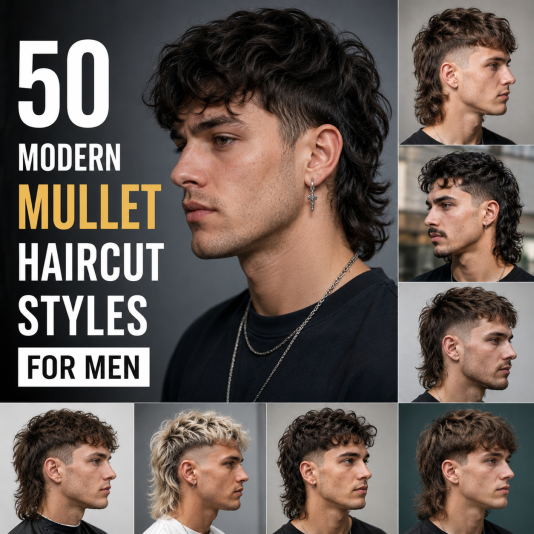 50 Modern Mullet Haircut Styles for Men | A Complete Comprehensive Guide Modern Mullet Haircut Styles for Men