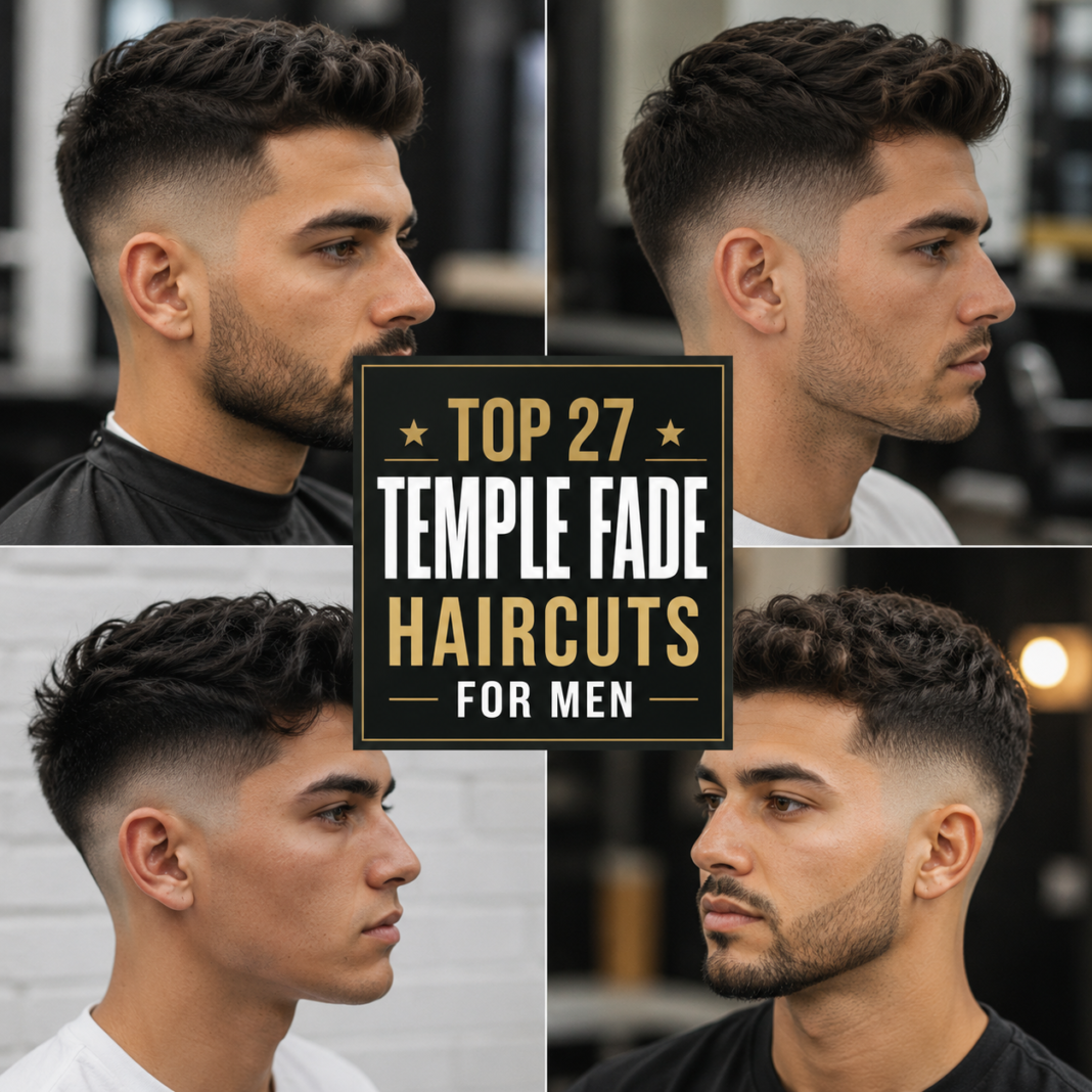 Top 27 Temple Fade Haircuts for Men | A Complete Comprehensive Guide Top 27 Temple Fade Haircuts for Men