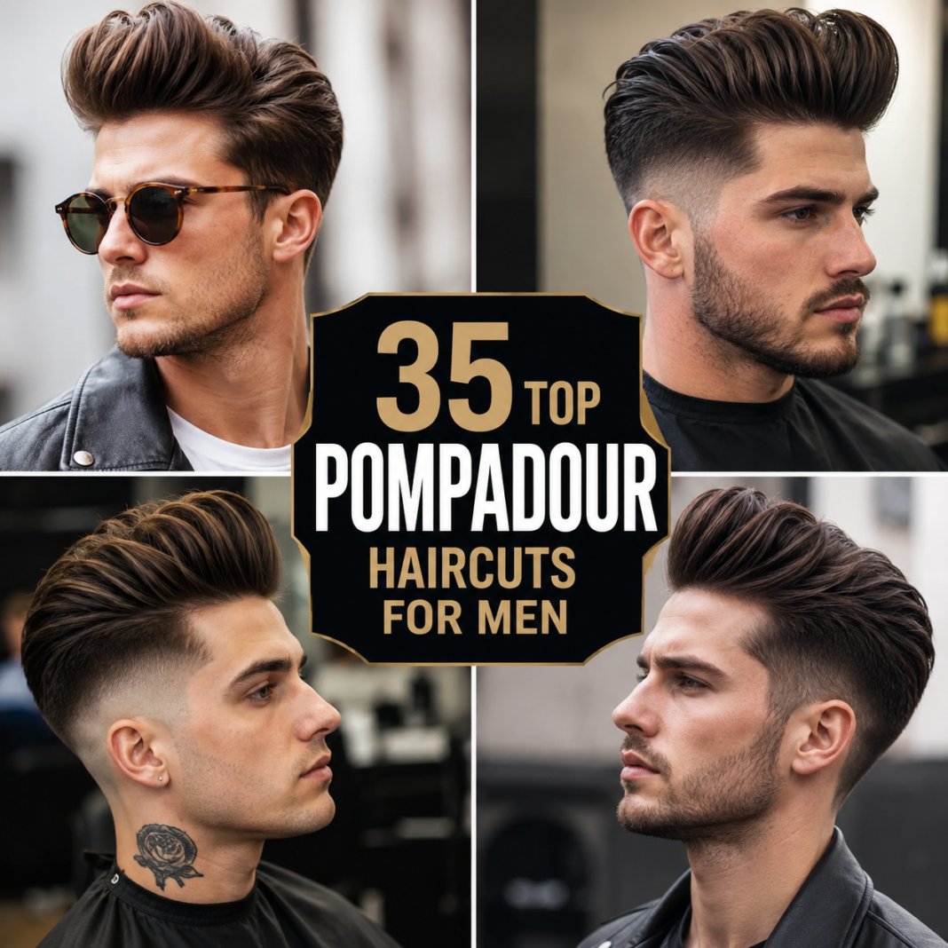 35 Top Pompadour Haircuts for Men (With Easy Styling Tips) Top Pompadour Haircuts for Men