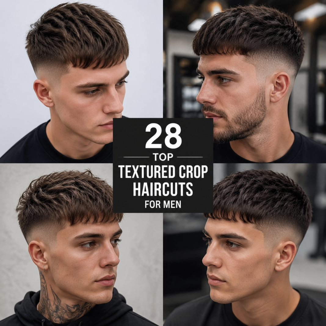 Top Textured Crop Haircuts for Men
