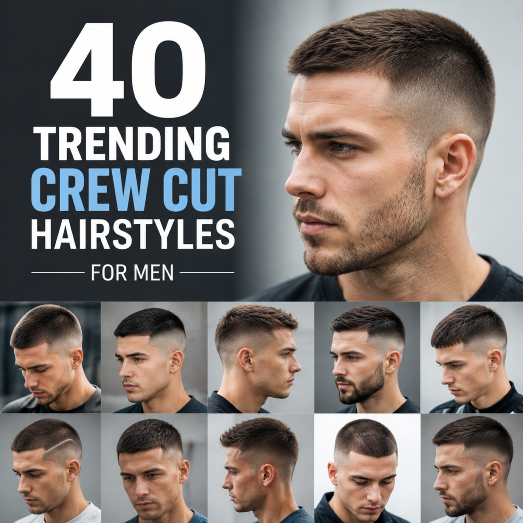 40 Trending Crew Cut Hairstyles for Men (2026 Guide) Trending Crew Cut Hairstyles for Men