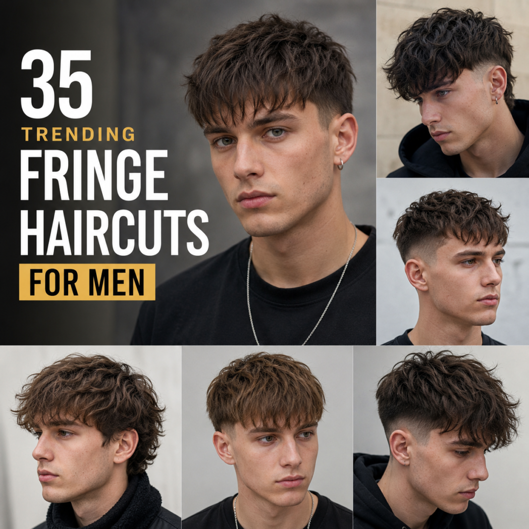 35 Trending Fringe Haircuts for Men | A Complete Comprehensive Guide Trending Fringe Haircuts for Men