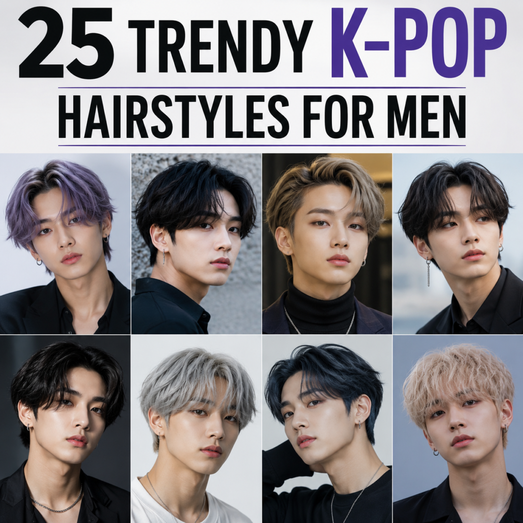25 Trendy K-Pop Hairstyles for Men You Will Love | A Complete Comprehensive Guide Trendy K-Pop Hairstyles for Men