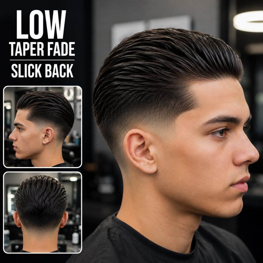 Low Taper Fade Slick Back: The Easy Guide to This Cool Haircut Low Taper Fade Slick Back